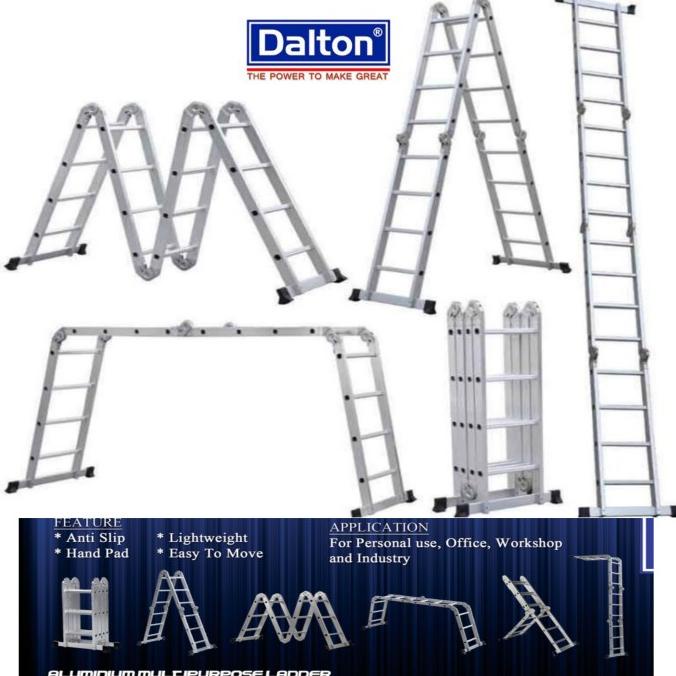 Tangga Lipat Tangga Multi Lipat 3.7 Meter Merek Dalton