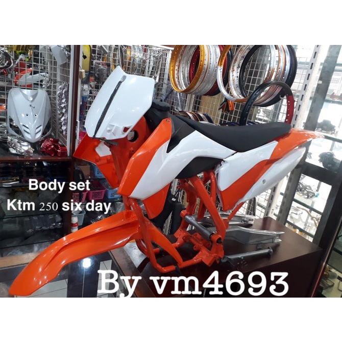 Body Set Rangka Ktm 250 Six Day Set Body Dan Rangka Buat Trail Rubahan