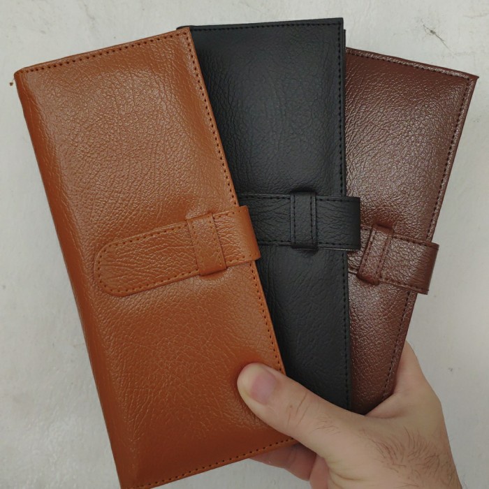 

dompet organizer uang bulanan pengatur keuangan - Coklat tua