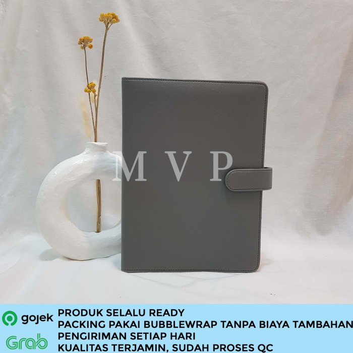 

Binder Polos Eksklusif Mewah B5 A5 20 ring 26 ring Kulit Berkualitas - A5 20 ring, Mint Green
