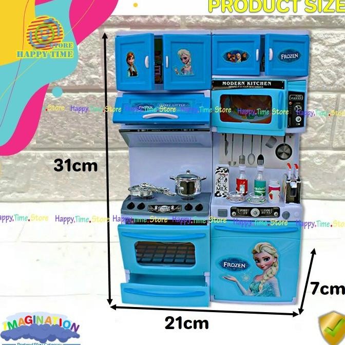 Diskon Spesial Mainan Anak Masak Masakan Modern Kitchen Set Frozen Anna Dan Elsa Kado Terbaru