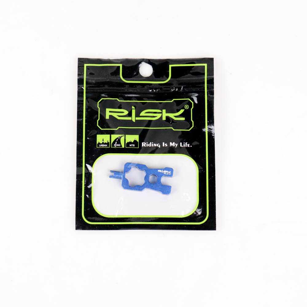 RISK Kunci Pas Sepeda 4in1 Bike Valve Wrench Schrader Presta - RL214