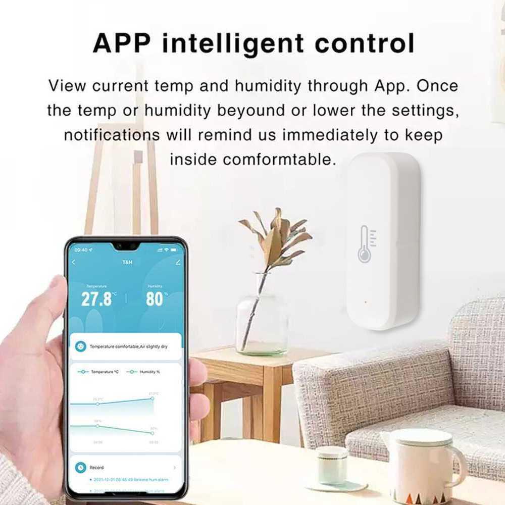 Smart Temperature and Humidity Sensor Real Time WiFi Y-03 Zigbee Diffuser Aromatherapy Aromaterapi Humidifier Diffuser Aromaterapi Dehumidifier Diffuser Humidifier Humidifier Diffuser Humidifier Bayi Flu Dan Batuk Air Humidifier Aromatherapy Difuser Humid