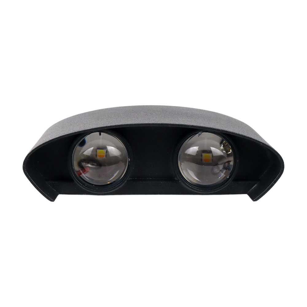 TaffLED Lampu Dinding Hias Outdoor Aluminium IP66 4W 4 LED Tri-color 042-4