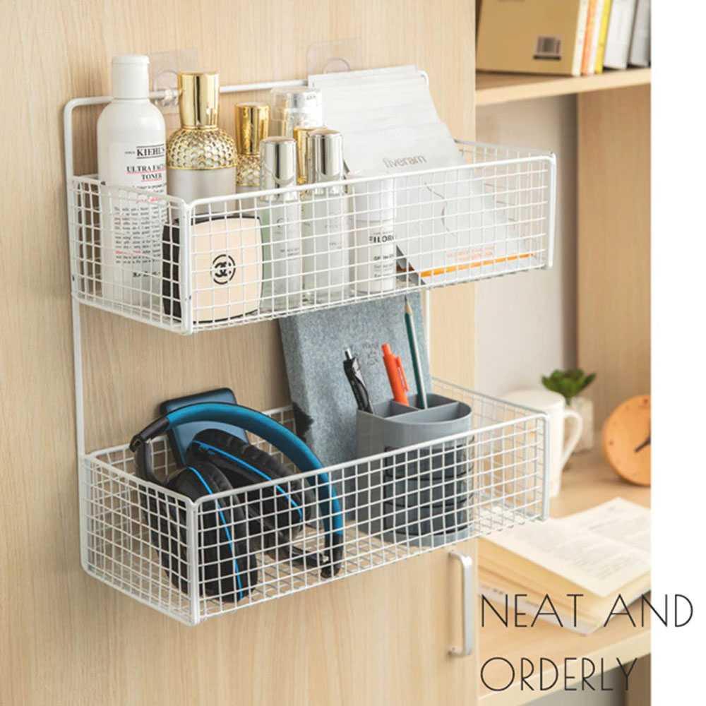 Rak Gantung Aluminium Organizer Rack Bathroom 2 Layers - G20