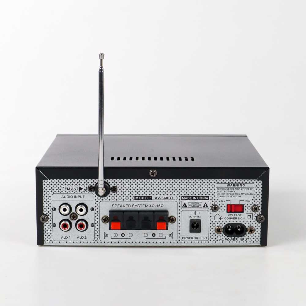 Sunbuck Audio Bluetooth 5.0 DAC Amplifier 2 Ch Remote 2000W V-660BT