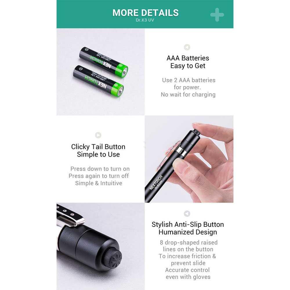 NEXTORCH Ultraviolet Light Pen Mini Senter LED 365nm DR.K3 UV Lampu Kepala Lampu Kepala Senter Led Charger Senter Led Charger Senter Led Usb Senter Led Usb Handlamp Senter Kepala Handlamp Senter Kepala Lampu Headlamp Kepala Lampu Headlamp Kepala Lampu Sen