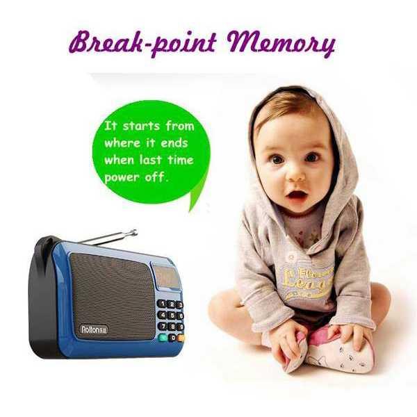 Rolton W405 Portable FM Radio Player TF Card 405