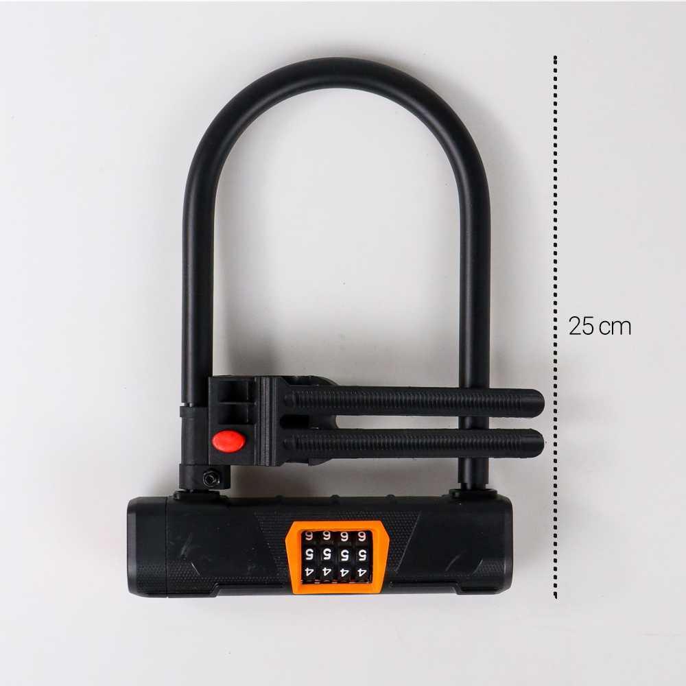 Tonyon Gembok Sepeda U-Lock Kode Angka 4 Digit Y733