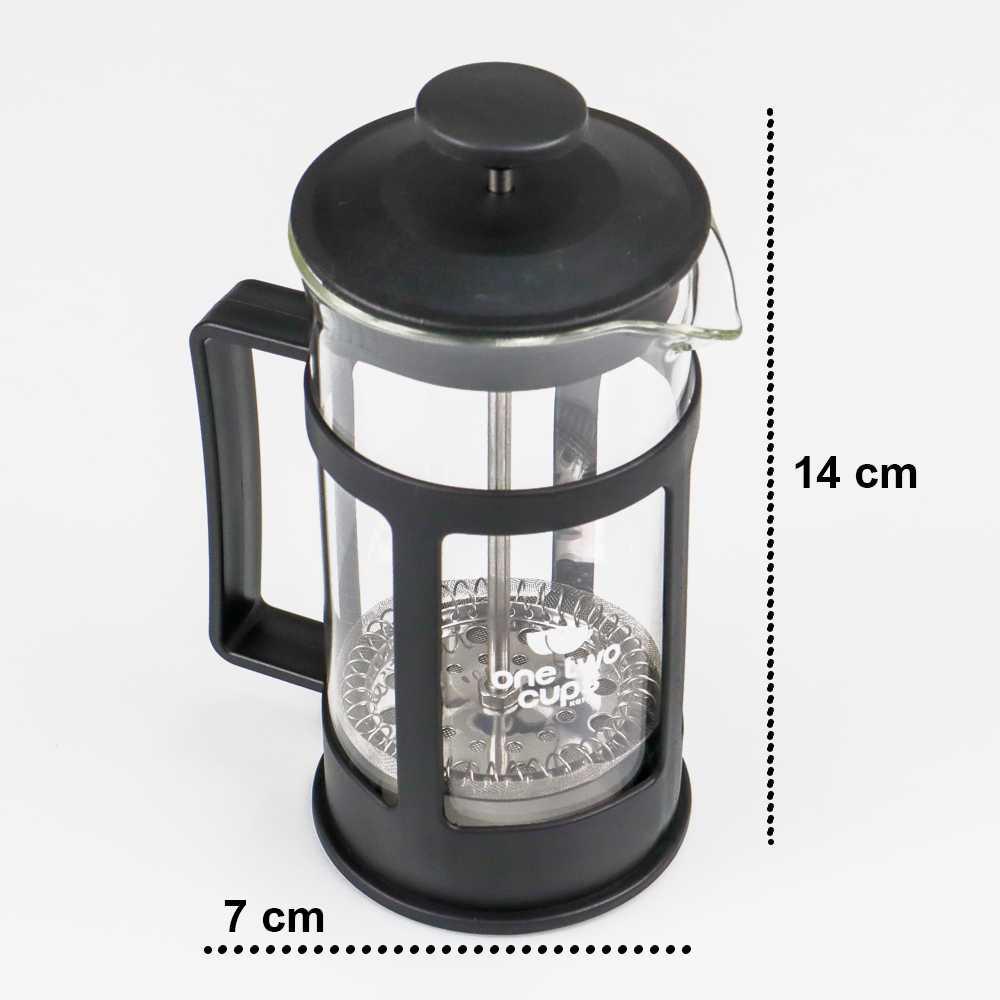 One Two Cups Teko Kopi French Press Coffee Maker Pot - KG73I