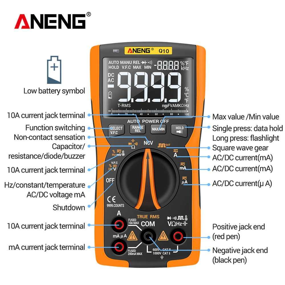 ANENG Digital Multimeter Voltage Tester Q10 Scoter Listrik Scoter Listrik Volt Meter Motor Volt Meter Motor Volt Meter Digital Volt Meter Digital Volt Meter Ac Volt Meter Ac Tester Digital Multitester Tester Digital Multitester Volt Meter Mini Volt Meter