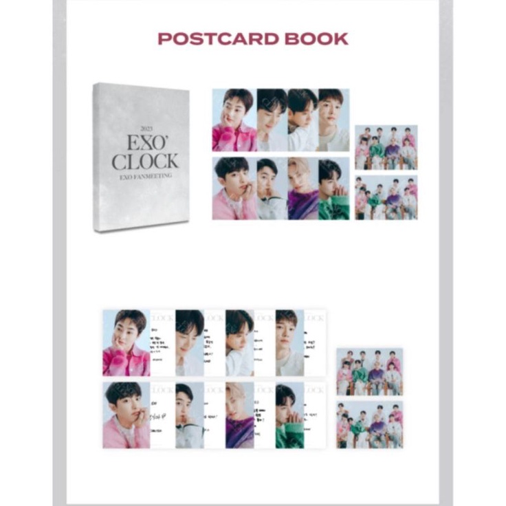 [Open Sharing] OFFICIAL Postcard EXO FANMEETING EXO’ CLOCK MD LINE UP Debut 11th Anniversary / Baekh