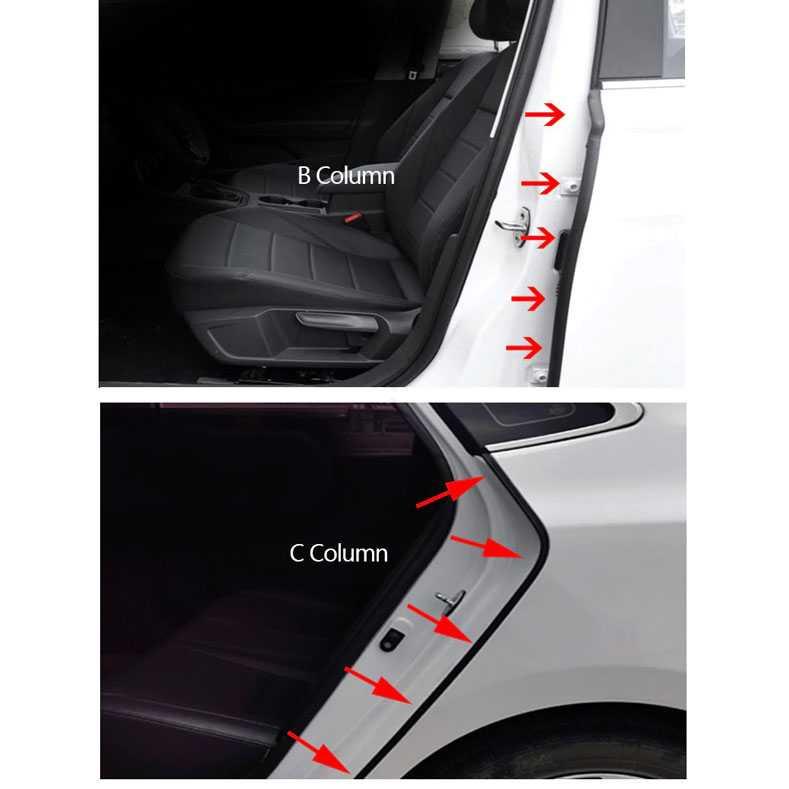 SEAMETAL Rubber Strip Dekorasi Pintu Mobil Soundproof - NP300