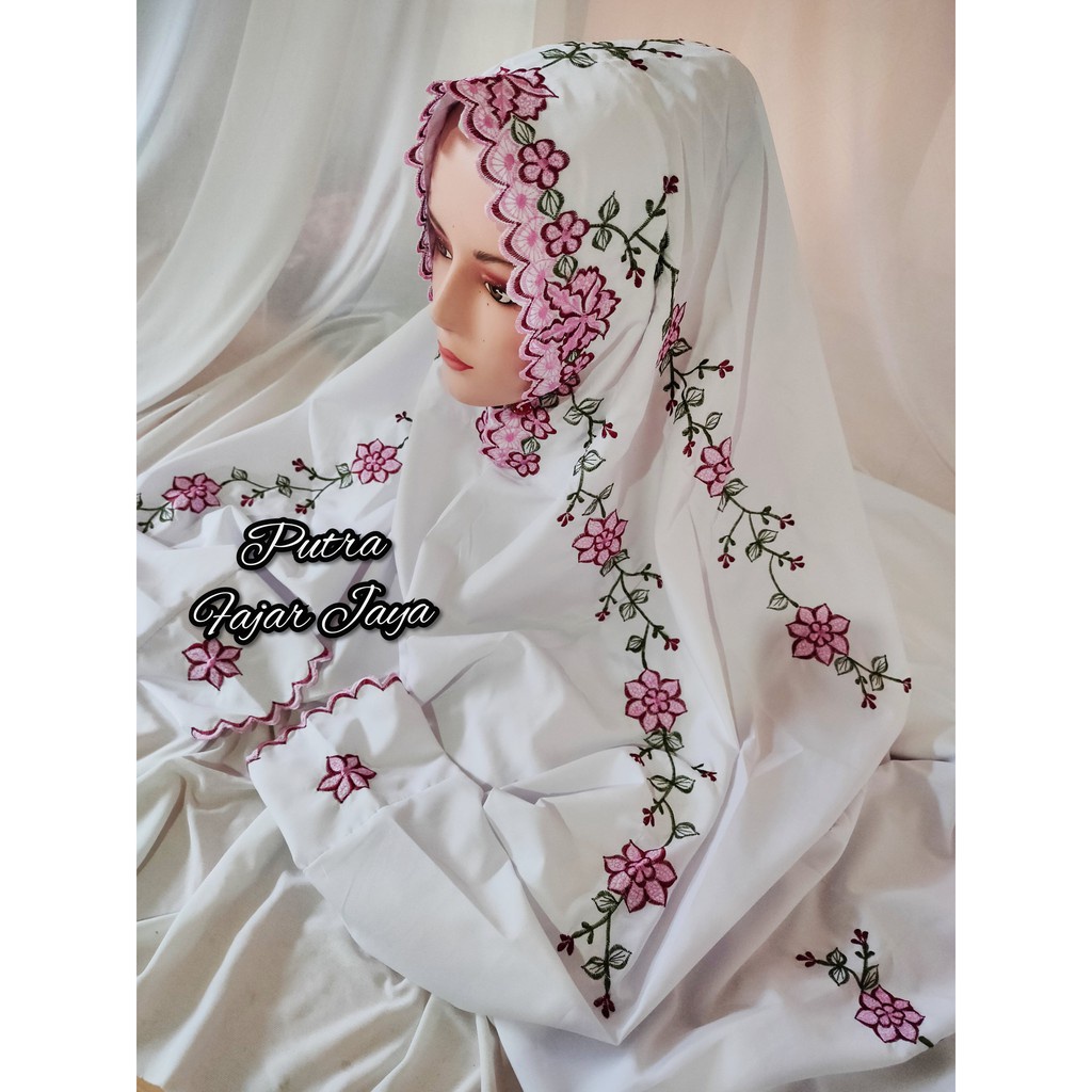 Limited Mukena Dewasa Mukena Terusan Polino Bordir Remaja Dewasa Terkini O86 / Mukena Putri Malu Sya