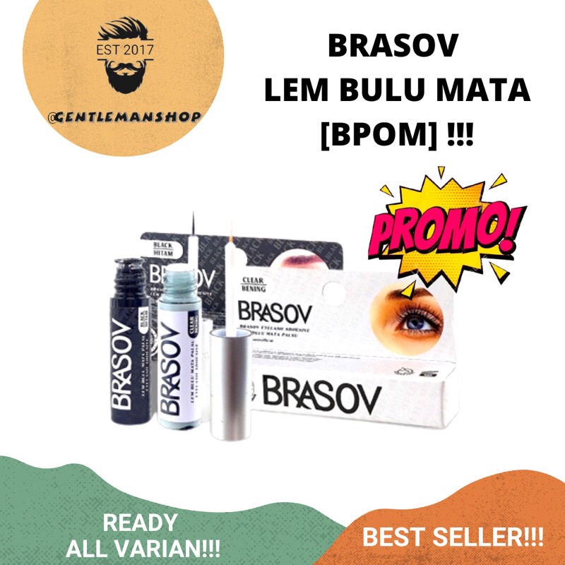 [BPOM] Lem Bulu Mata Palsu Brasov 8ml Tahan Air - Eyelash Adhesive Waterproof - Funmix