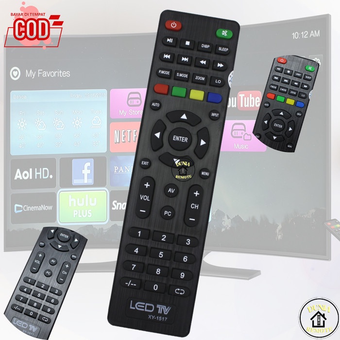 Remote TV SAKURA LCD LED Weyon GAZELA ANIMAX SIVATEL JOKBEN XY-1517