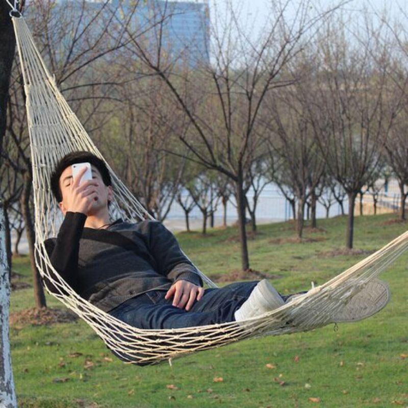 Ayunan jaring/ayunan tali rajut/bandulan/hammock jaring jumbo