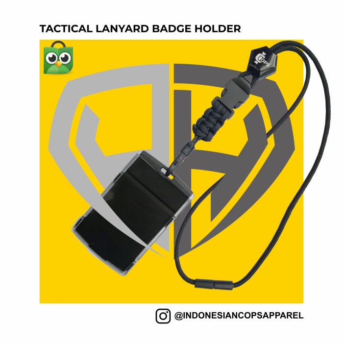 

Terlaris Tactical Lanyard Badge Holder