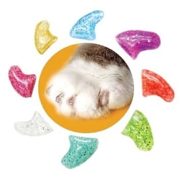 Terlaris Pop Cat Nail Caps Kit Glitter - Pelindung Kuku Kucing Isi 20