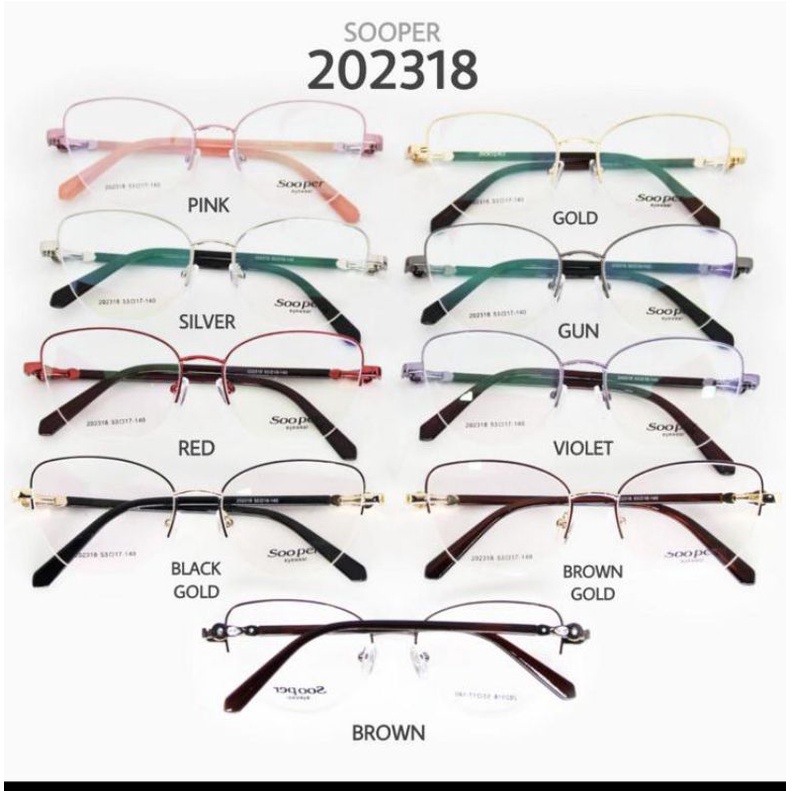 Frame Kacamata Photocromic Wanita 202318 / Kacamata Minus Photocromic / Kacamata Plus Wanita