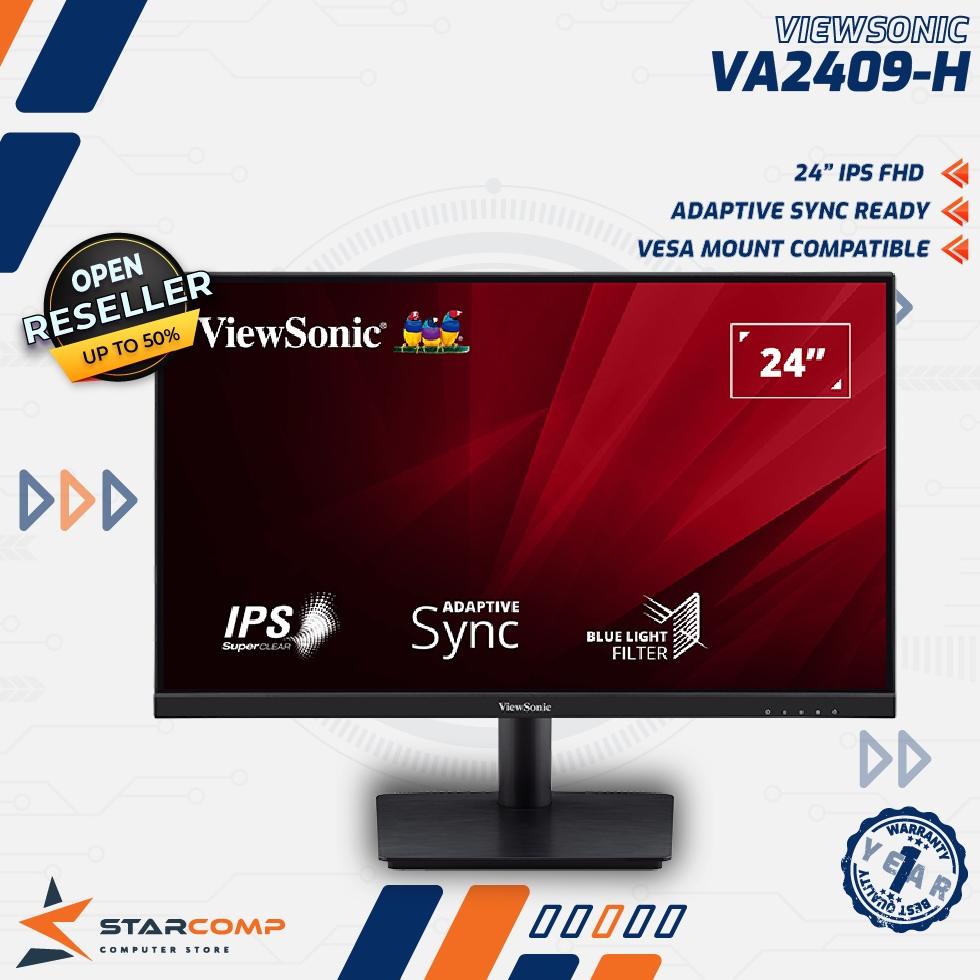 VIEWSONIC VA2409-H 23.6" LED Monitor 75Hz Full HD HDMI VGA VA 2409H