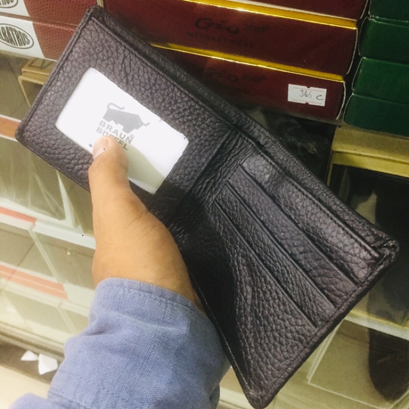 dompet kulit asli harga murah meriah dari ANTON HILMANTO modelnya lipat biasa simpel dan awet motif miling atau jeruk #dompet #dompetpria #dompetkulit #dompetkeren