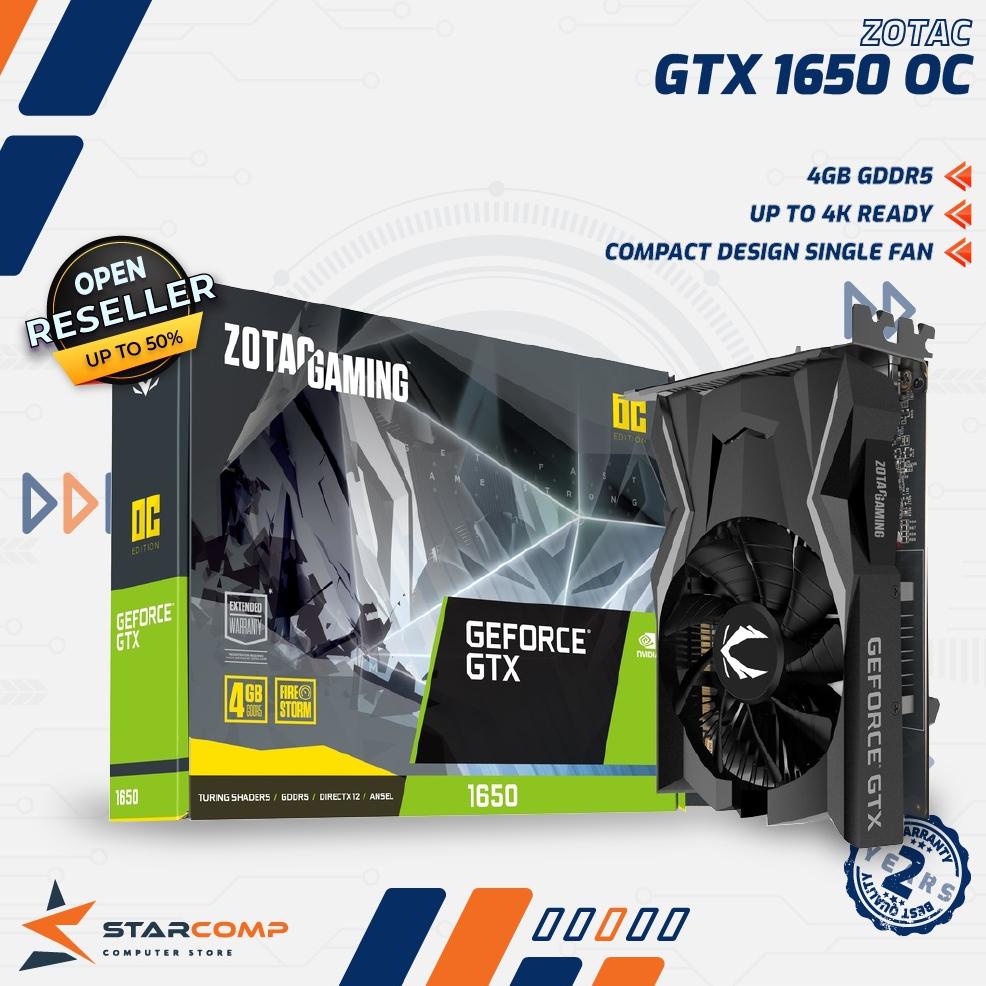 ZOTAC GAMING GeForce GTX 1650 OC 4GB GDDR5 VGA GTX1650