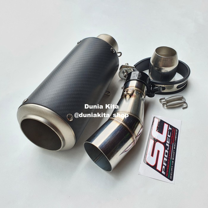 Knalpot Sc Project Crt Carbon Ninja 250Fi Z250 250Sl Mono Slip On