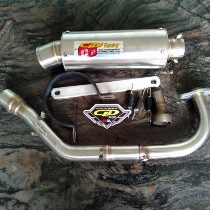 Knalpot Cld Racing Original Mio J Mio M3 125 Soul Gt Typec2 Oval/Bulat