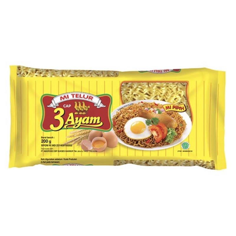 

Mie 3 ayam Eceran