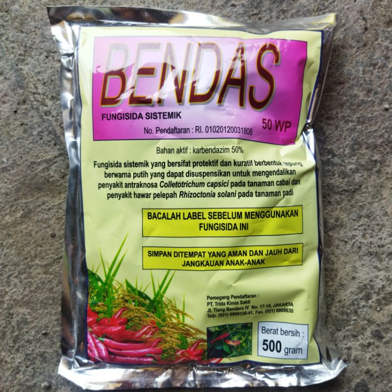 FUNGISIDA BENDAS 50 WP ( 500 GRAM)
