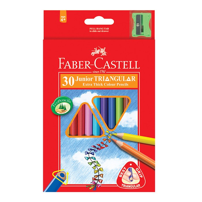 

Terlaris Faber-Castell Junior Triangular Colour 30 (Fsc) 11653830