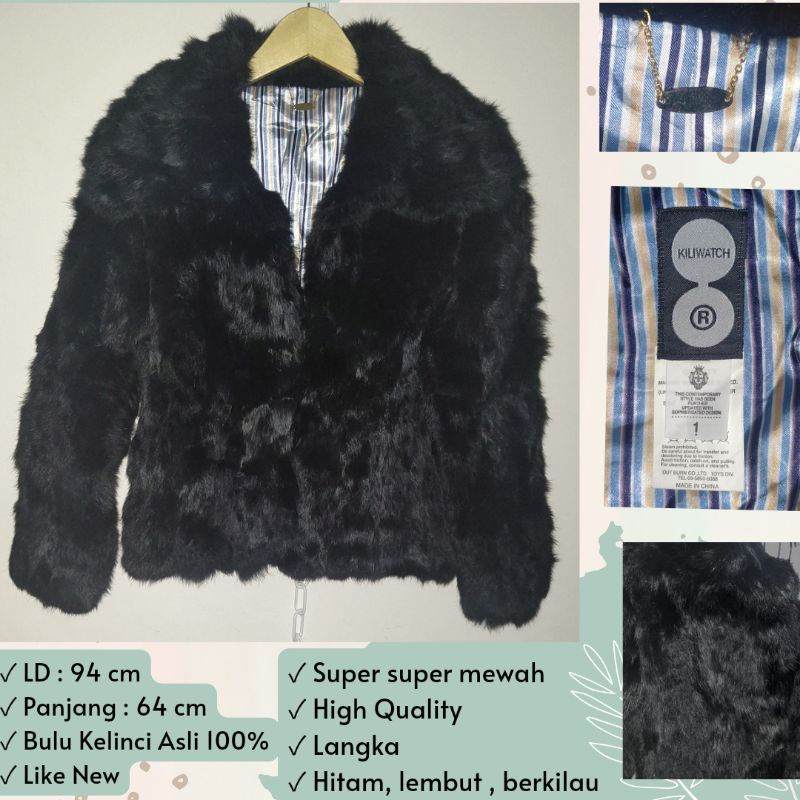 JAKET/MANTEL WINTER BULU WANITA