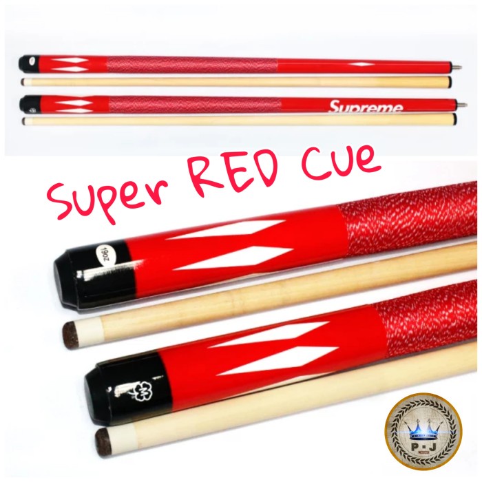 PJStick Billiard SupremeRed Cue High Quality Economic Cue