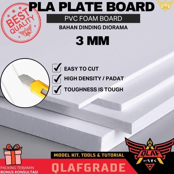 Pla Plate Board Pvc Foam 3Mm Diorama Dinding Maket Scale Model