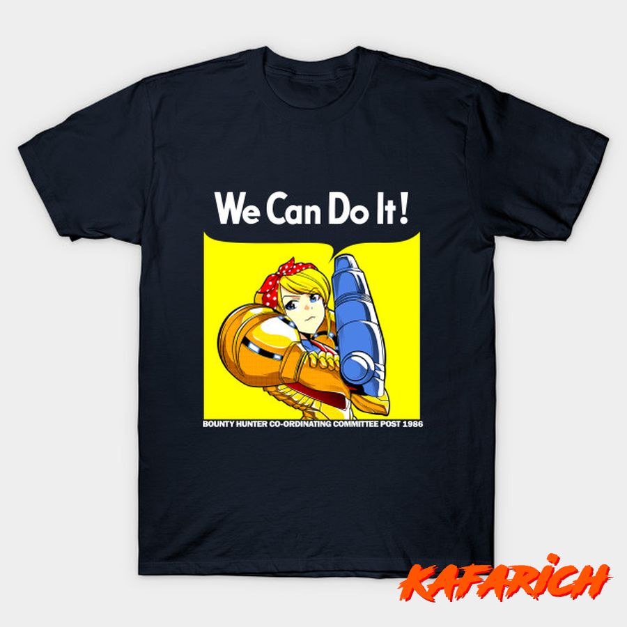 Kaos Custom Popular We Can Do It Metroid Nintendo Rosie The Riveter Samus Aran Video Game