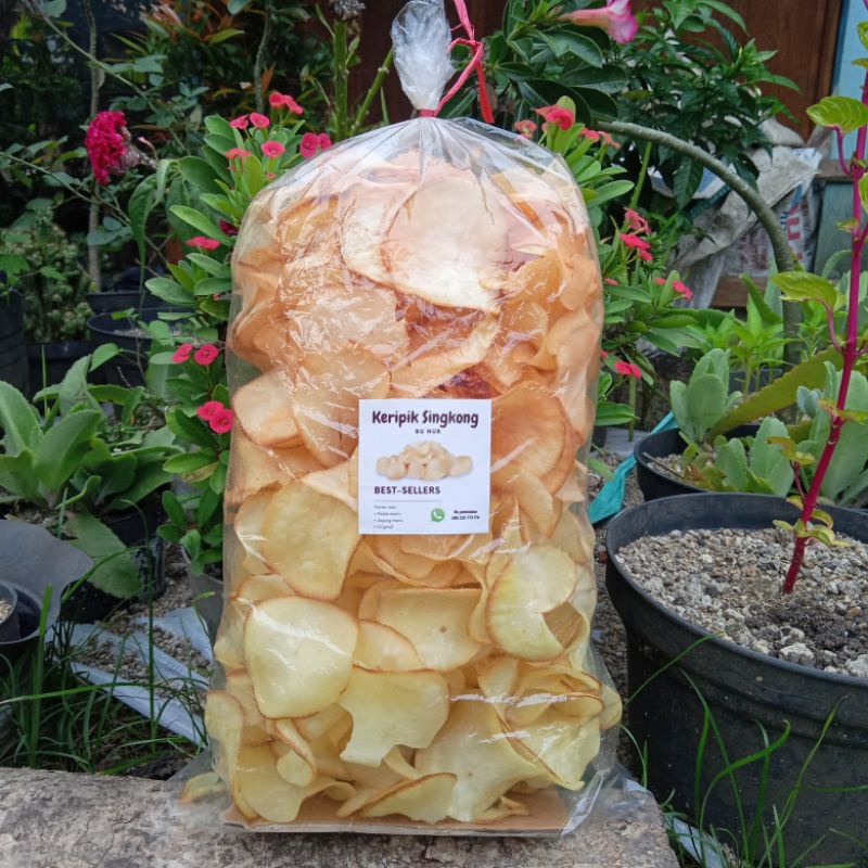 

KERIPIK SINGKONG 500gr CEMILAN KERIPIK || Free Packing Kardus