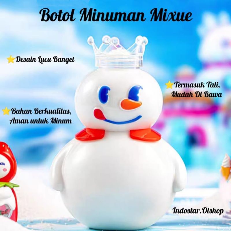 BOTOL MINUM MIXUE SNOW KING / TUMBLER MIXUE VIRAL 700 ML⭐ IndoStar⭐