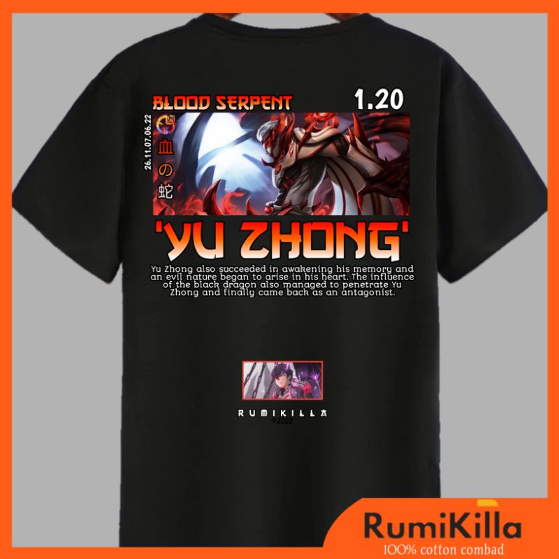 kaos yu zhong mobile legends terbaru