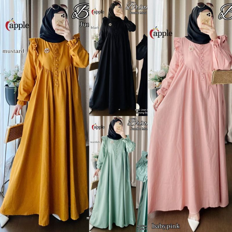 Dress Jumbo Ld 130 Brina Dress Brina Maxy Best seller