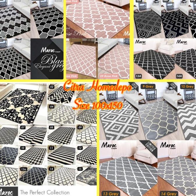Karpet Lantai Permadani Maroc Size 100x150