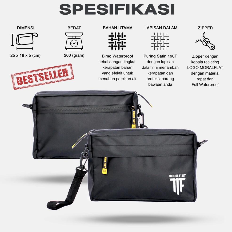 [TGS.13Ap23ᴶ] Moral Flat Official-Tas Pria - Clutch - Handbag - Tas Tangan Moral Flat - Tas Pria-Tas