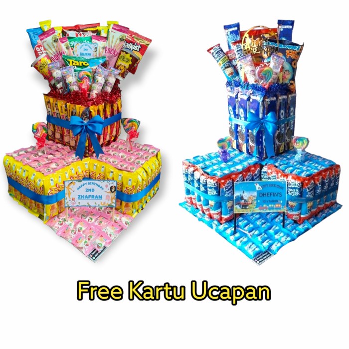 

Hampers Snack Tower Snack Susun Ulang Tahun Bisa Custom