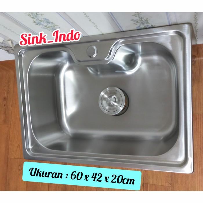 PROMO BAK CUCI PIRING 60 STAINLESS KITCHEN SINK 1 LUBANG WESTAFEL