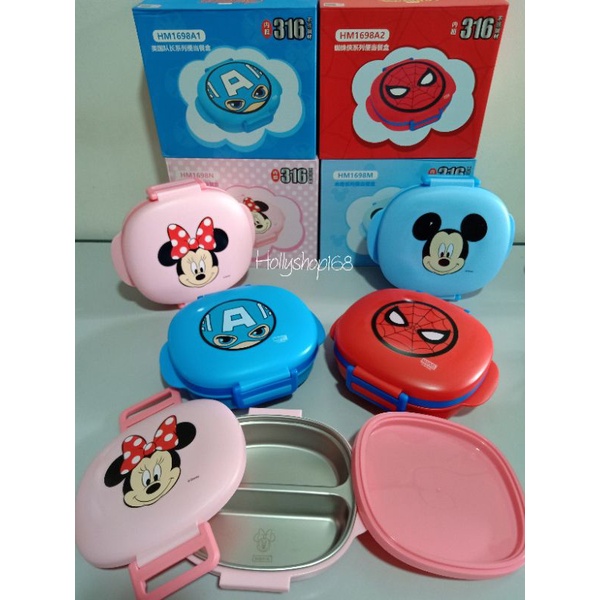 Kotak Makan Disney stainless karakter/lunchbox Disney/lunchbox bento disney