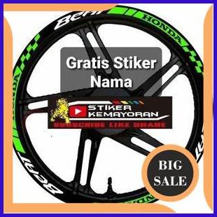 cutting stiker lis roda motor beat ring 14 matic,velg beat murahh onderdil 54PR23