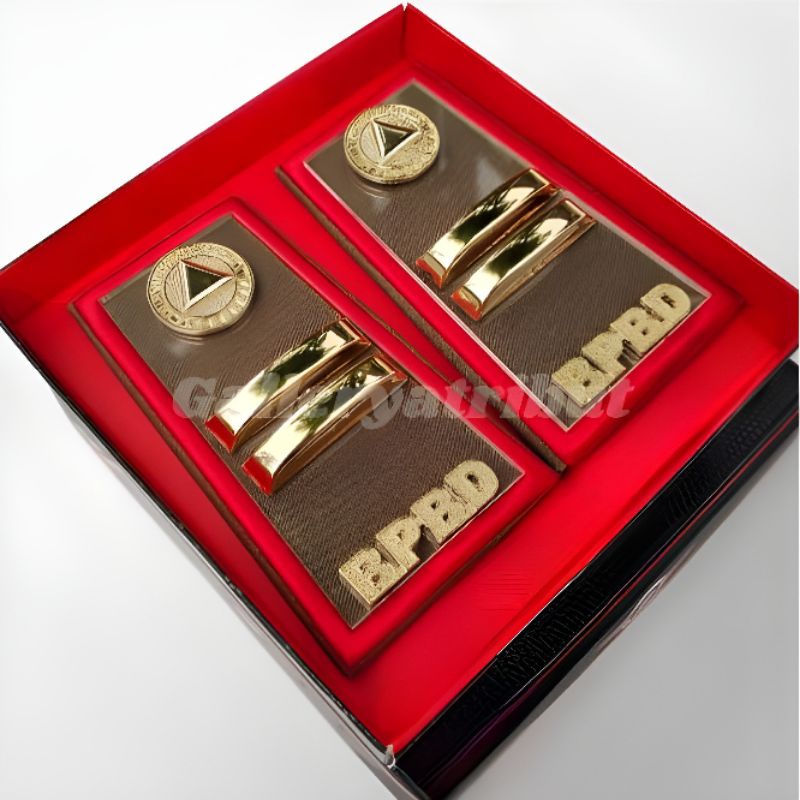 pangkat BPBD PDH 4A akrilik bening Lis bordir