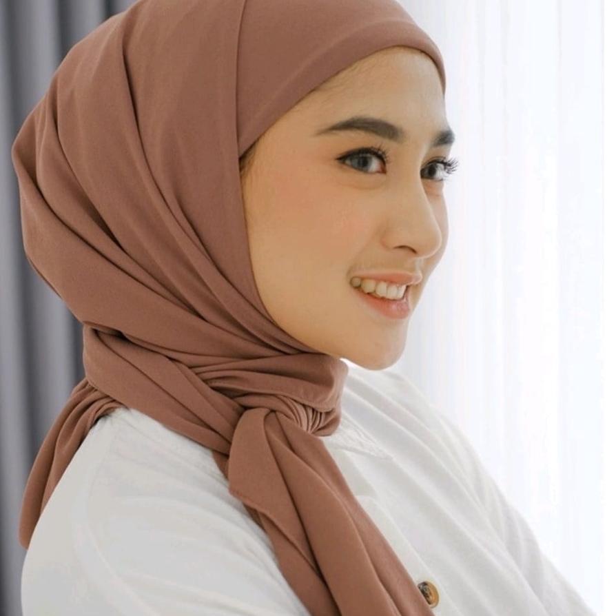 HIJAB MELAYU SEGI EMPAT INSTAN 2IN1 dan TALI SEGITIGA INSTAN malaysia 2IN1 CERUTY BABYDOLL 120CM X 1
