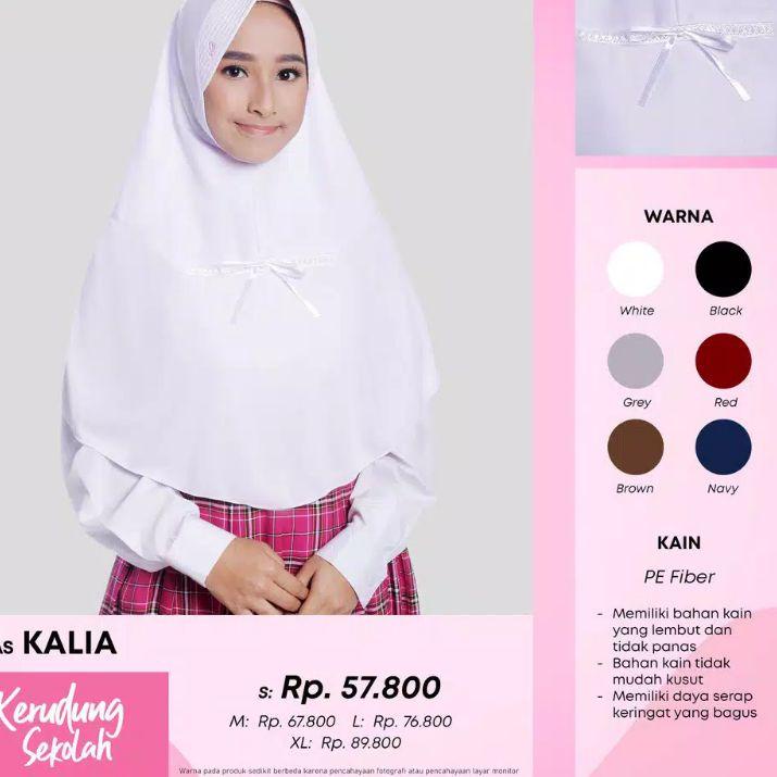 Jilbab Rabbani KALIA Asli, Kerudung Rabani Anak Sekolah Serut depan ORI