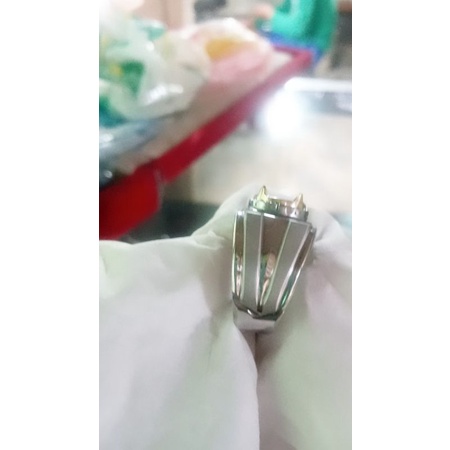 emban ikat ring monel super doff handmade. persi ring atas kotak